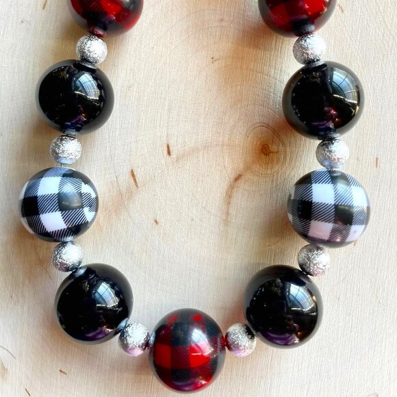 Buffalo Check (16", 20") - Pet Necklace - Pet Accessories - Picture 1 of 2